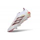 Bota adidas Predator Sin Cordones Elite FG Blanco Rojo Negro