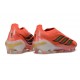 Bota adidas Predator Sin Cordones Elite FG Solar Turbo Cromo Termal Negro