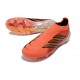 Bota adidas Predator Sin Cordones Elite FG Solar Turbo Cromo Termal Negro