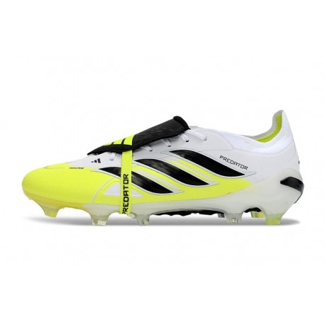 Zapatillas de Fútbol adidas Predator Elite FT FG Blanco Negro Amarillo