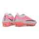Zapatos Nike Air Zoom Mercurial Vapor XVII Elite FG Rosa Plateado