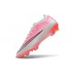 Zapatos Nike Air Zoom Mercurial Vapor XVII Elite FG Rosa Plateado