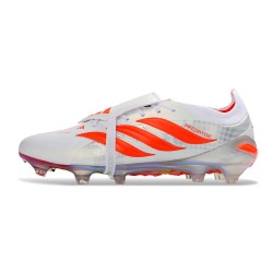 Zapatos adidas Predator 26 Elite Foldover Tongue FG Blanco Rojo