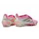 Zapatos adidas Predator 26 Elite Foldover Tongue FG Rosa Plateada Blanco