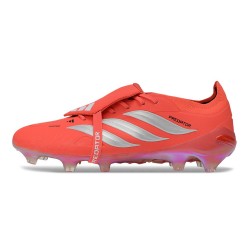 Zapatos adidas Predator 26 Elite Foldover Tongue FG Rojo Plateada
