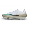Botines Nike Zoom Mercurial Vapor 17 Elite FG Blanco Brillo verde Mtlc Dorado