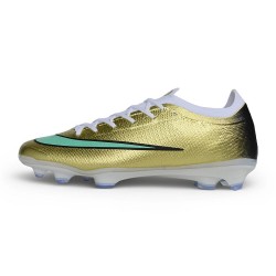 Zapatos de Fútbol Nike Mercurial Vapor XVII Elite FG Dorada Verde