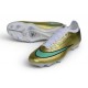 Zapatos de Fútbol Nike Mercurial Vapor XVII Elite FG Dorada Verde