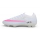Zapatos de Fútbol Nike Mercurial Vapor XVII Elite FG CR7 Blanco Rosa