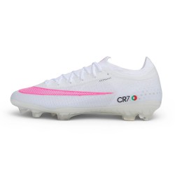Zapatos de Fútbol Nike Mercurial Vapor XVII Elite FG CR7 Blanco Rosa