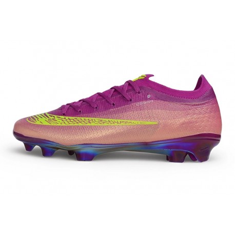 Zapatos de Fútbol Nike Mercurial Vapor XVII Elite FG Purpúreo Amarillo