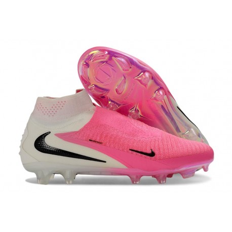 Bota De Fútbol Nike Phantom 6 High Elite Fg Rosa Blanco