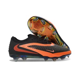 Bota de Futbol Nike Phantom 6 Low Elite FG Negro Brt Carmesí 