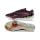 Tacón de Futbol Nike Phantom 6 L Elite FG Flechazo Burdeos Rojo Univ Fósil