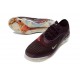 Tacón de Futbol Nike Phantom 6 L Elite FG Flechazo Burdeos Rojo Univ Fósil