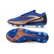 Tacón de Futbol Nike Phantom 6 L Elite FG Azul oscuro Dorado