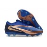 Tacón de Futbol Nike Phantom 6 L Elite FG Azul oscuro Dorado