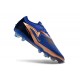 Tacón de Futbol Nike Phantom 6 L Elite FG Azul oscuro Dorado