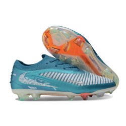 Tacón de Futbol Nike Phantom 6 L Elite FG Azul turquesa Blanco