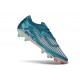 Tacón de Futbol Nike Phantom 6 L Elite FG Azul turquesa Blanco