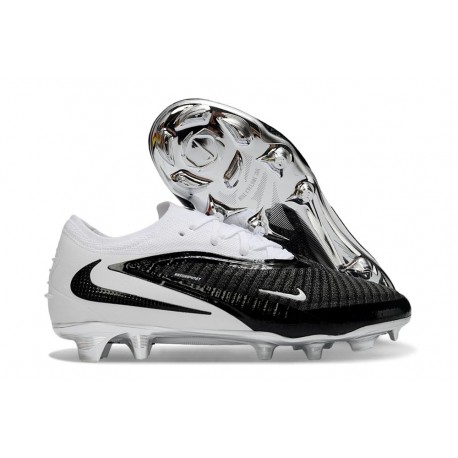 Tacón de Futbol Nike Phantom 6 L Elite FG Negro Blanco