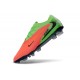 Tacón de Futbol Nike Phantom 6 L Elite FG Hot Punch Negro Verde Strike