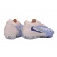 Tacón de Futbol Nike Phantom 6 L Elite FG Azul lavanda Rosa pálido 