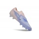 Tacón de Futbol Nike Phantom 6 L Elite FG Azul lavanda Rosa pálido 