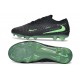 Tacón de Futbol Nike Phantom 6 L Elite FG Negro Verde Espejismo
