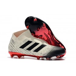 Zapatillas de Fútbol adidas Nemeziz 18 + FG Blanco Negro Rosso