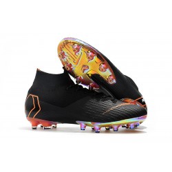 Tacos de Futbol Nike Mercurial Superfly VI 360 Elite AG Negro Naranja