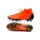 Tacos de Futbol Nike Mercurial Superfly VI 360 Elite AG Naranja Negro