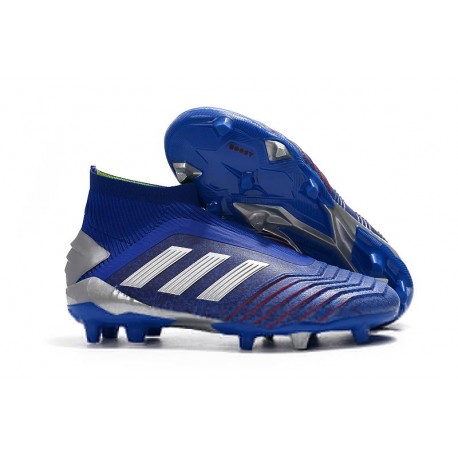 Tacón de Fútbol adidas Predator 19+ FG - Azul Argento