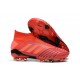 Tacón de Fútbol adidas Predator 19+ FG - Rojo