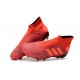 Tacón de Fútbol adidas Predator 19+ FG - Rojo