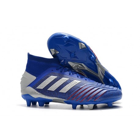 Botas de Fútbol adidas Predator 19.1 FG Hombre - Azul Argento