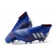 Botas de Fútbol adidas Predator 19.1 FG Hombre - Azul Argento