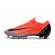 Nike Mercurial Vapor XII Elite AG-PRO Zapatos - Rojo Negro Plata