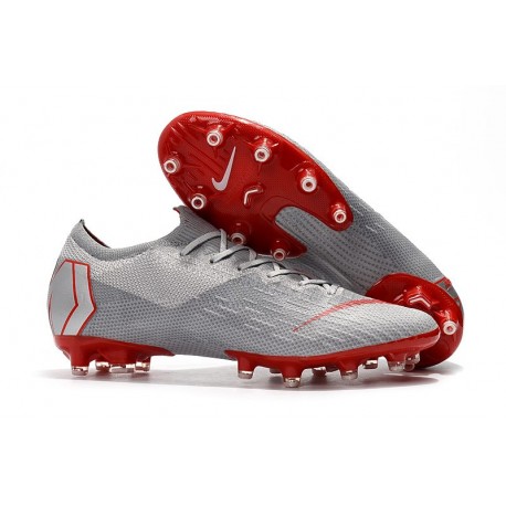 Nike Mercurial Vapor XII Elite AG-PRO Zapatos - Gris Rojo