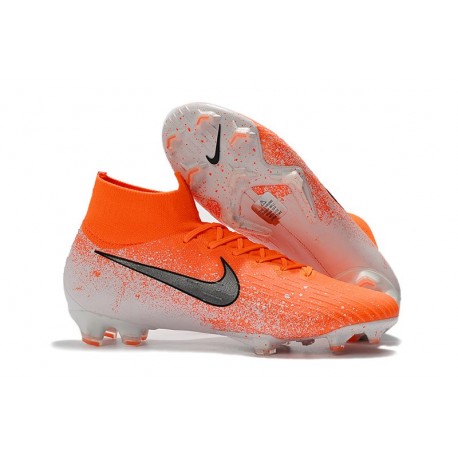 Bota de Fútbol Nike Mercurial Superfly VI 360 Elite FG Carmesí Blanco Negro
