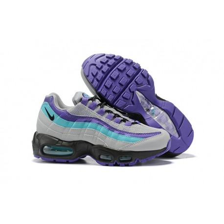 Nike Air Max 95 TT Para Hombre Gris Violeta Azul