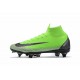 Nike Zapatos Mercurial Superfly 6 Elite SG-Pro AC Verde Negro
