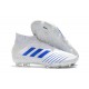 Tacón de Fútbol adidas Virtuso Predator 19+ FG - Blanco Azul