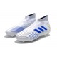 Tacón de Fútbol adidas Virtuso Predator 19+ FG - Blanco Azul