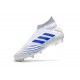Tacón de Fútbol adidas Virtuso Predator 19+ FG - Blanco Azul