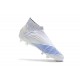 Tacón de Fútbol adidas Virtuso Predator 19+ FG - Blanco Azul