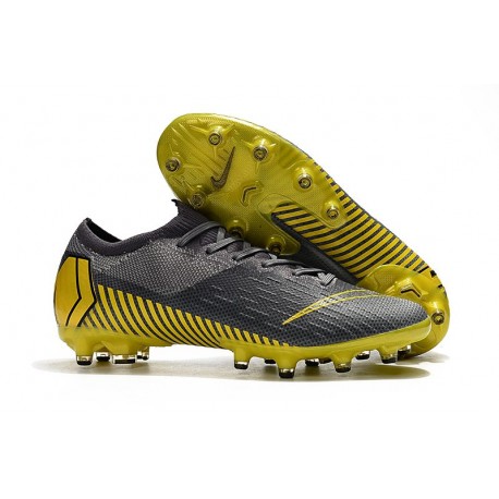 Nike Mercurial Vapor XII Elite AG-PRO Zapatos - Gris Amarillo
