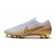 Botas de Fútbol de Hombre Nike Mercurial Vapor 12 Elite FG Blanco Oro
