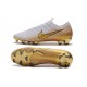 Botas de Fútbol de Hombre Nike Mercurial Vapor 12 Elite FG Blanco Oro