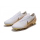 Botas de Fútbol de Hombre Nike Mercurial Vapor 12 Elite FG Blanco Oro